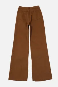 Trendyol Camel Slit Vysoký pás Široké nohavice Nohavice