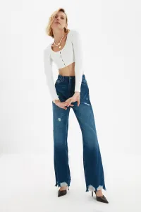 Trendyol Jeans - modrá - široká noha