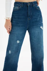 Trendyol Jeans - modrá - široká noha