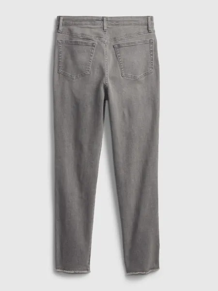 Šedé dievčenské rifle GAP sky high skinny ankle