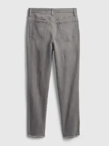 Šedé dievčenské rifle GAP sky high skinny ankle