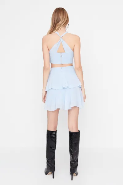 Dámske šaty Trendyol Light Blue