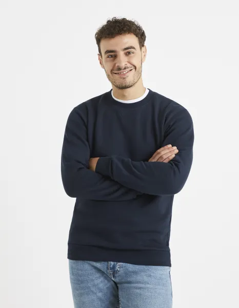 Tmavomodrá pánska mikina Celio