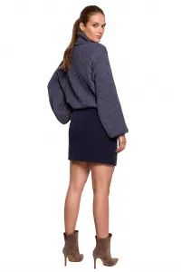 Makover Woman's Skirt K113 Navy Blue
