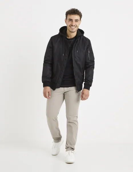 Krémové pánske chino nohavice Celio Tocharles