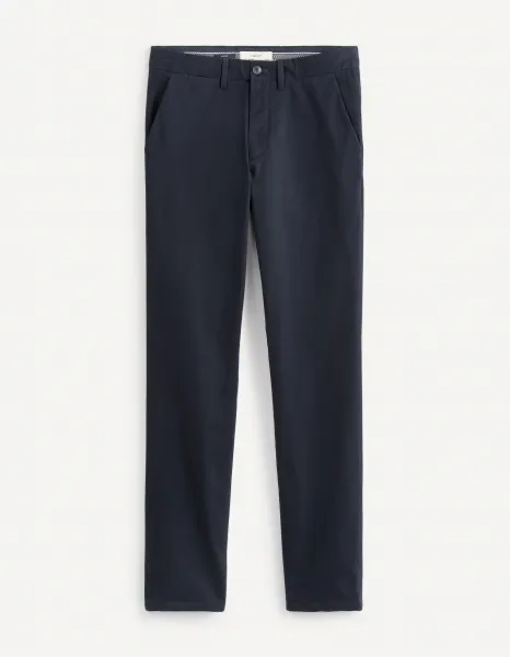 Tmavomodré chino nohavice Celio Pobelt