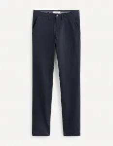 Tmavomodré chino nohavice Celio Pobelt