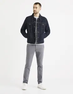 Šedé chino nohavice Celio Rouan