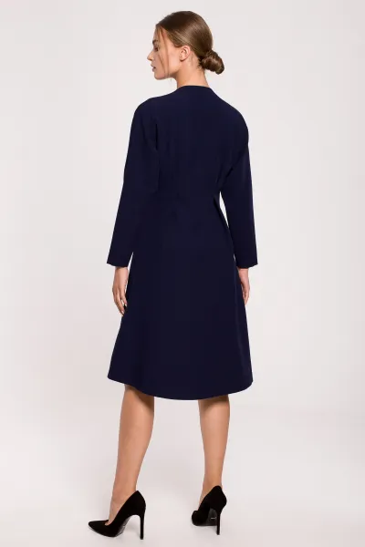 Stylove Dámske šaty S280 Námornícka modrá