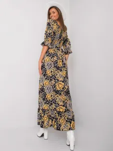 Dress-DHJ-SK-13965-1.61P-Black-Yellow