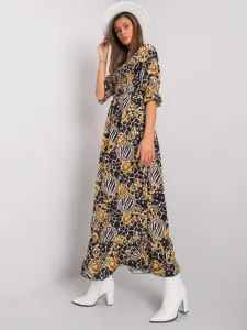 Dress-DHJ-SK-13965-1.61P-Black-Yellow