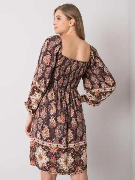 Dress-TW-SK-BI-H3748.22X-dark brown