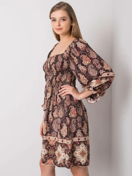 Dress-TW-SK-BI-H3748.22X-dark brown