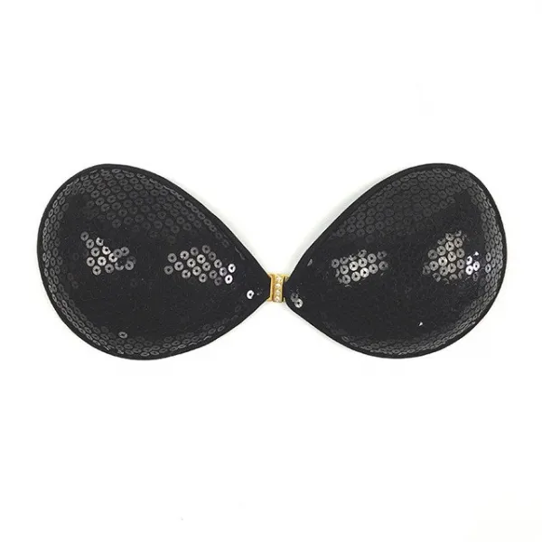 Self-supporting bra GORTEKS - black/sequins