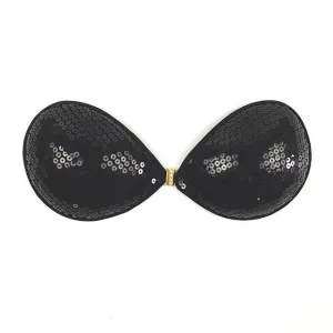 Self-supporting bra GORTEKS - black/sequins