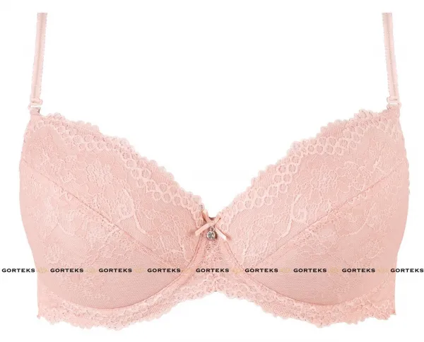 Women's classic push-up bra Scarlet / B1 - powder pink