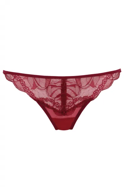 Gorteks Charlize soft lace thong dark re