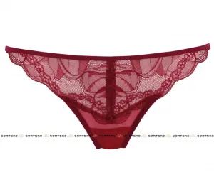 Gorteks Charlize soft lace thong dark re