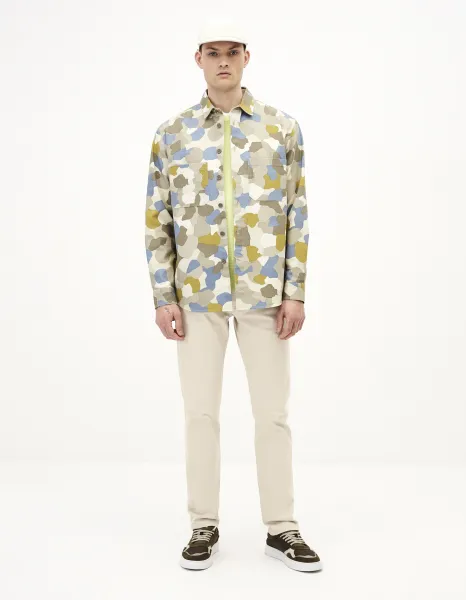 Krémové straight fit rifle Celio Jopry