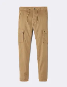 Béžové nohavice Celio Nolyte