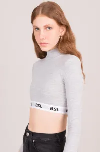 Krátky top sivý rolák BSL