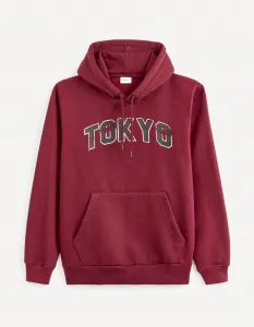 Vínová mikina s kapucňou Celio Vetokyo