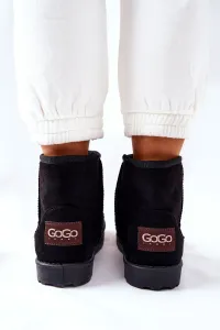 Snow Boots Isolated Fur Black Vicandi
