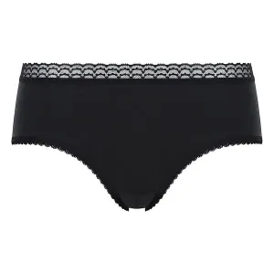 PLAYTEX MIDI BRIEF - Dámske čipkované nohavičky - čierna