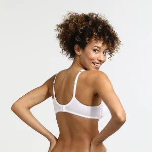 DIM GENEROUS COTTON BIO BRA - Dámska podprsenka z bio bavlny - biela