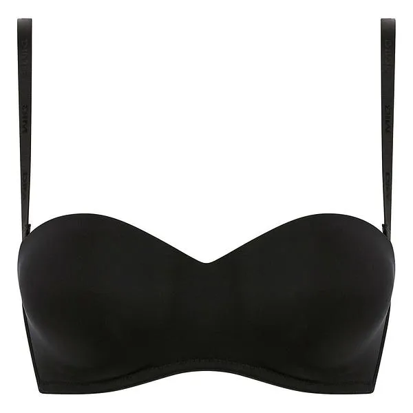 DIM WIREFREE STRAPLESS BRA - Dámska podprsenka s odnímateľnými ramienkami - čierna