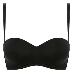 DIM WIREFREE STRAPLESS BRA - Dámska podprsenka s odnímateľnými ramienkami - čierna