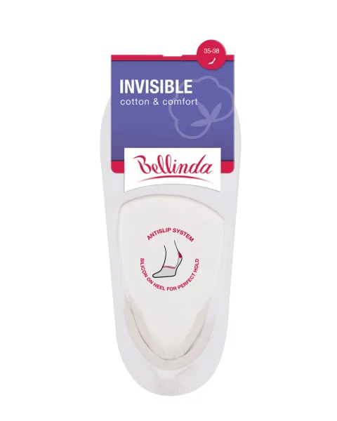 Bellinda 
INVISIBLE SOCKS - Neviditeľné ponožky vhodné do sneaker topánok - biela