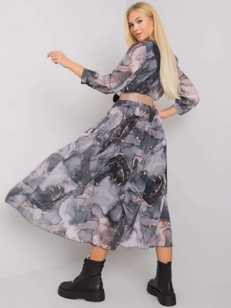 Dress-LC-SK-22K-3062-4.17P-Grey-Black