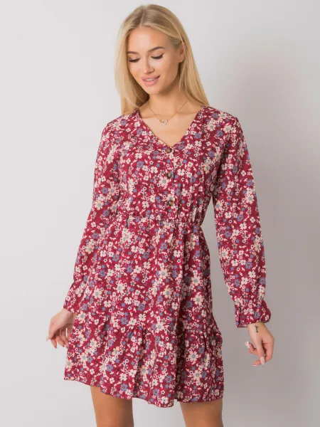 Dress-TW-SK-BI-25624.20P-burgundy
