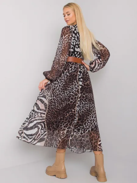 Dress-LC-SK-22K-3038-2.80P-Black-Beige