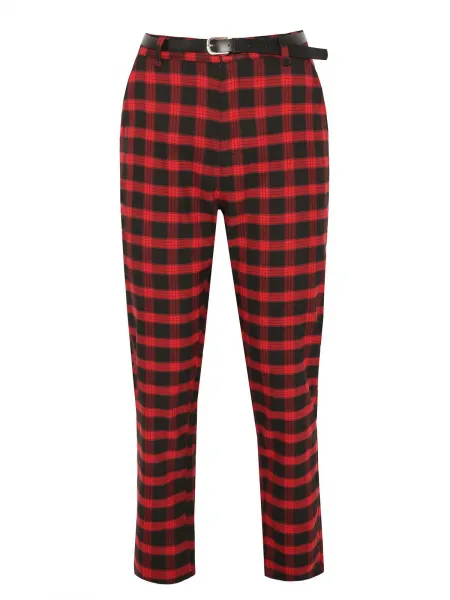 Dámske nohavice Top Secret Checkered