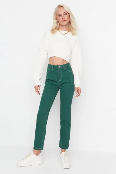Dámske nohavice Trendyol High Waist