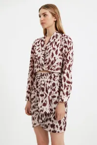 Trendyol X Sagaza Studio Multicolored Leopard Print Knit Skirt