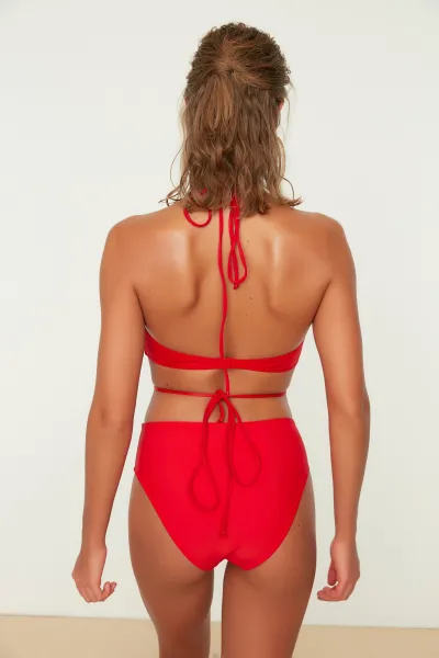 Bikiny vrchný diel Trendyol Tie detailed