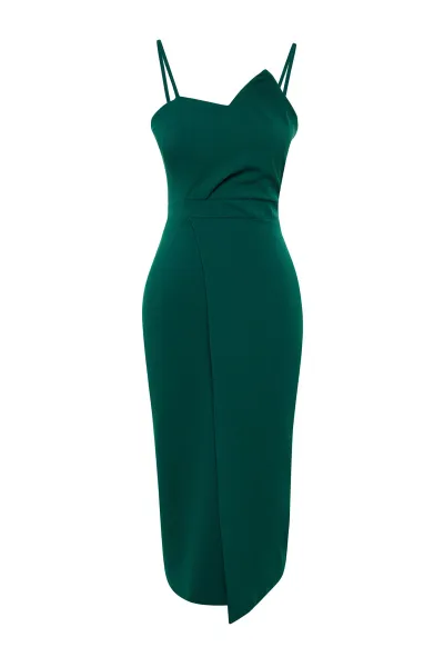 Dámske šaty Trendyol TPRSS19FZ0136/Emerald