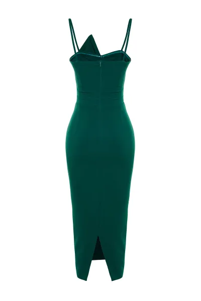 Dámske šaty Trendyol TPRSS19FZ0136/Emerald