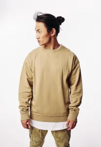 Oversized Open Edge Crew Warm Sand