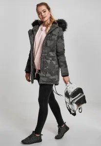 Dámy Overdyed Camo Parka tmavá kamufláž