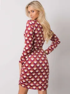 Dress-DHJ-SK-12695.26P-Dark Pink