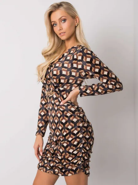 Dress-DHJ-SK-12695.26P-black-beige