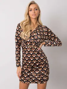 Dress-DHJ-SK-12695.26P-black-beige