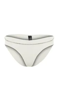 Trendyol Ecru Bikini Bottoms With Beads Accessory Textured Regular Leg