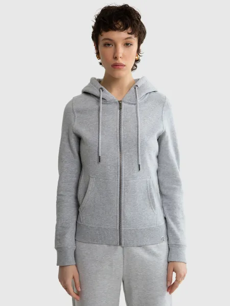 Big Star Dámska mikina na zips Sweat 171493 Black-901