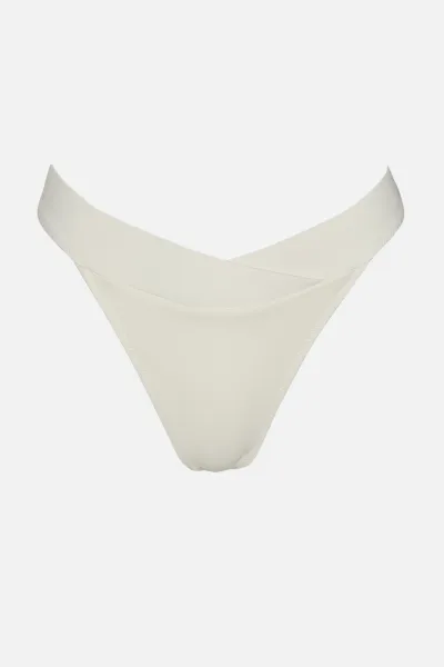 Trendyol Ecru V-Cut Bikini Bottoms