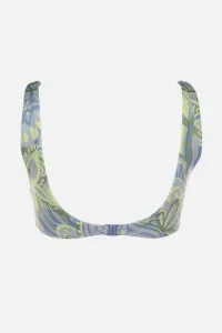 Trendyol Green Floral Print Bandeau Bikini Top